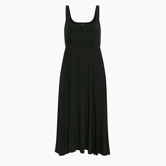 Aritzia Wilfred Black Market Slit Midi Dress Size Small 47786 - Picture 2 of 16